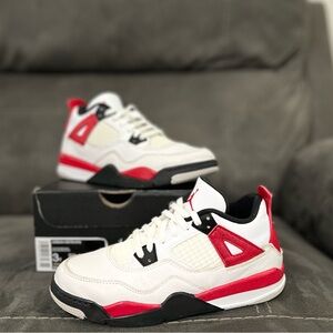 Nike Air Jordan 4 Retro Low Red Cement Size 3Y